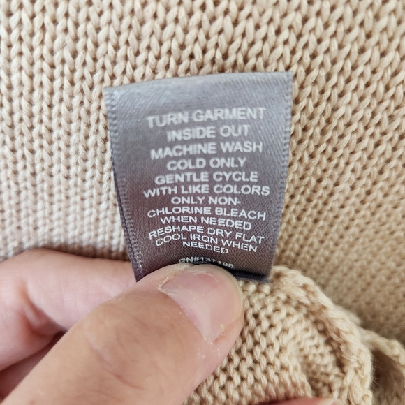 Marled Summer Graphic Sweater Resort Tan Cute Beach Vacation Cruise Size 1X - Picture 12 of 17